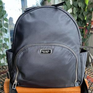Kate Spade New York Black Nylon Backpack EUC